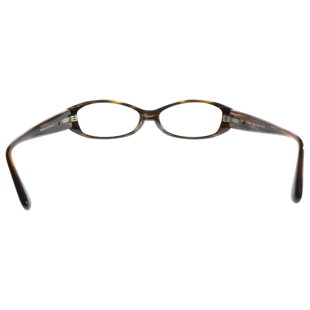 NO BRAND(ノーブランド) T.G.C TOKYO GLASS COMPANY(トウキョウ ガールズ カンパニー) オーバルフレーム 眼鏡 アイウェア ブラウン WS3658