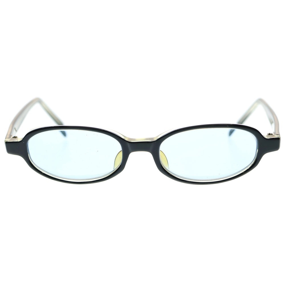 NICOLE CLUB(ニコル クラブ) オーバルフレーム サングラス 眼鏡 アイウェア ブラック/シルバー 1110