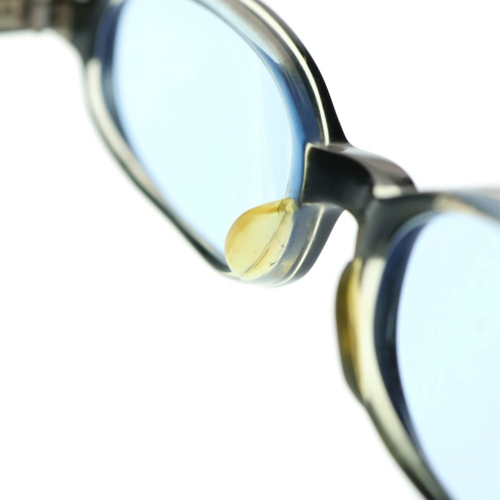 NICOLE CLUB(ニコル クラブ) オーバルフレーム サングラス 眼鏡 アイウェア ブラック/シルバー 1110