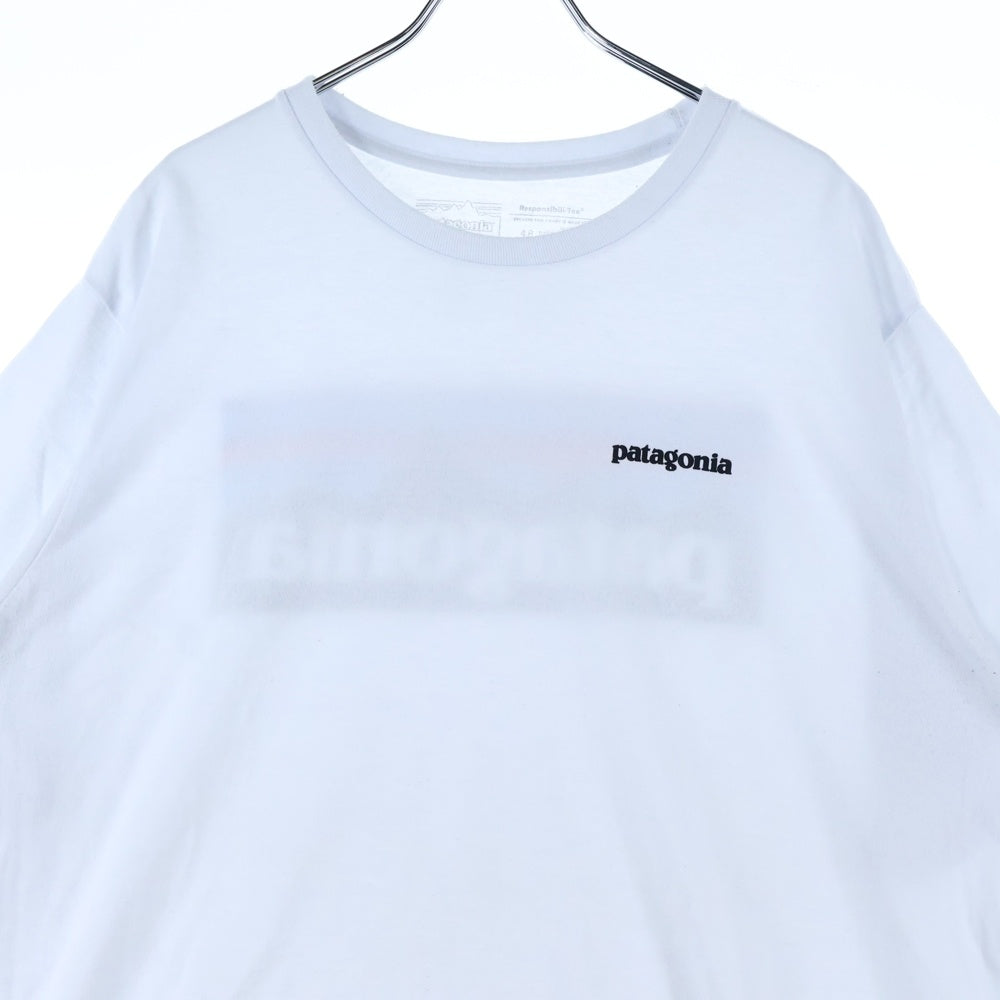 PATAGONIA(パタゴニア) REGULAR FIT レギュラーフィット 両面プリント クルーネック 半袖Tシャツ カットソー ホワイト STY38504SP21
