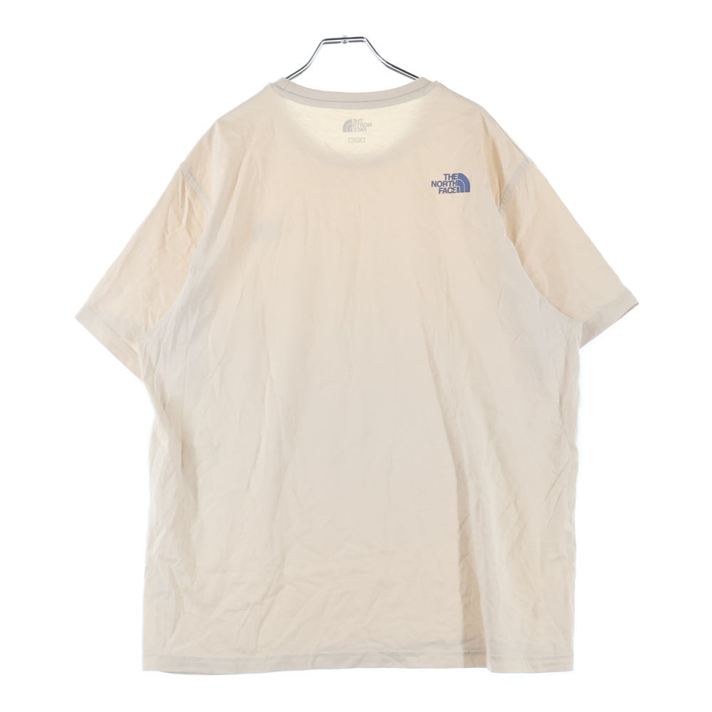 THE NORTH FACE(ザノースフェイス) 両面ロゴプリント クルーネック 半袖Tシャツ カットソー ベージュ NT7UM20D