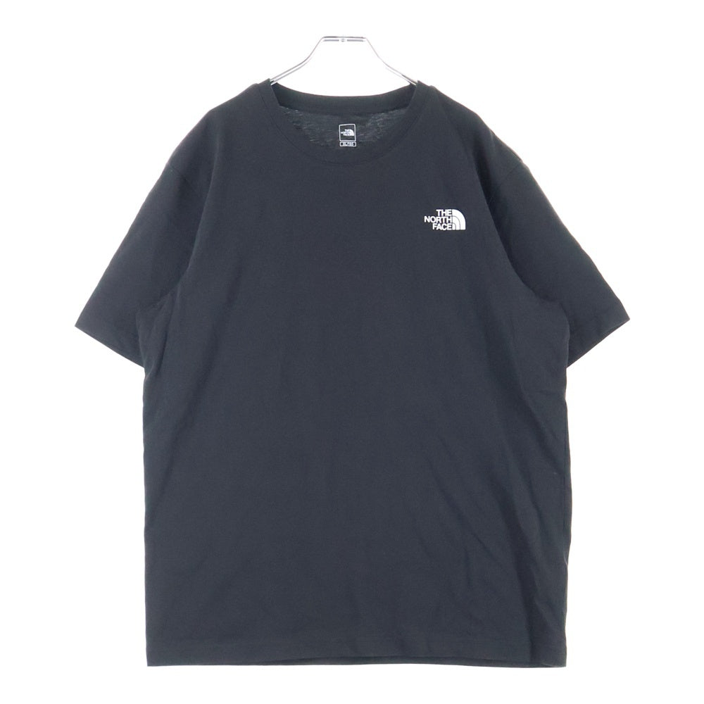 THE NORTH FACE(ザノースフェイス) 両面ロゴプリント クルーネック 半袖Tシャツ カットソー ブラック NT7UP47A