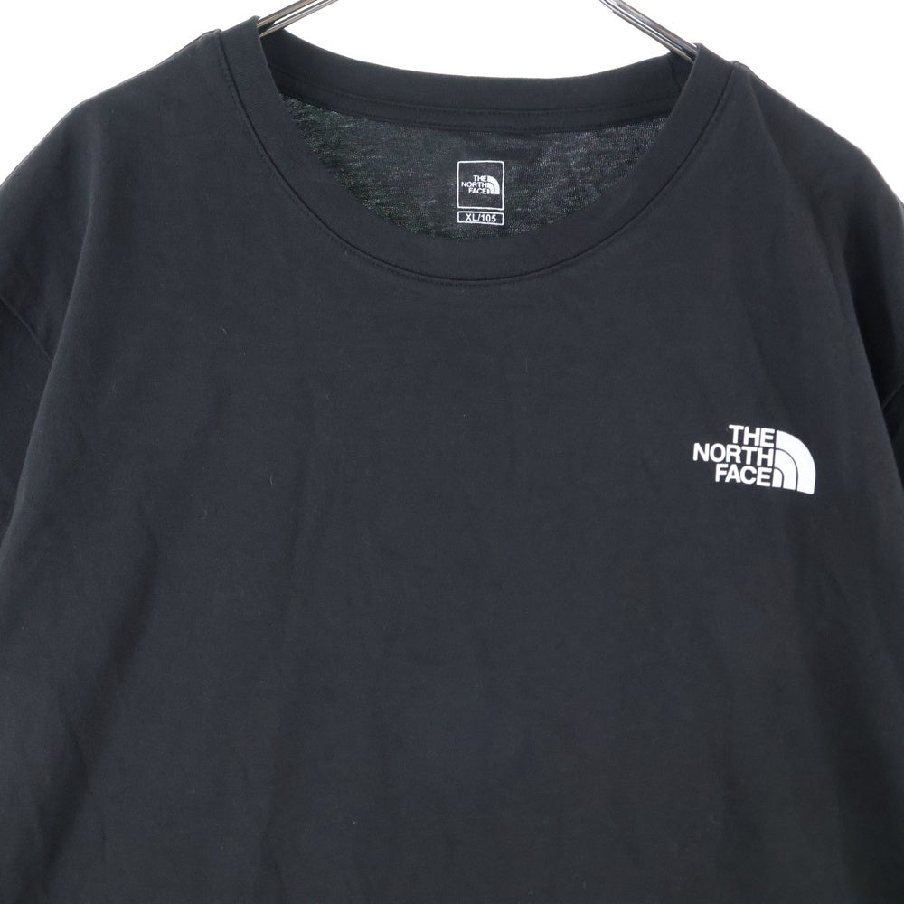 THE NORTH FACE(ザノースフェイス) 両面ロゴプリント クルーネック 半袖Tシャツ カットソー ブラック NT7UP47A