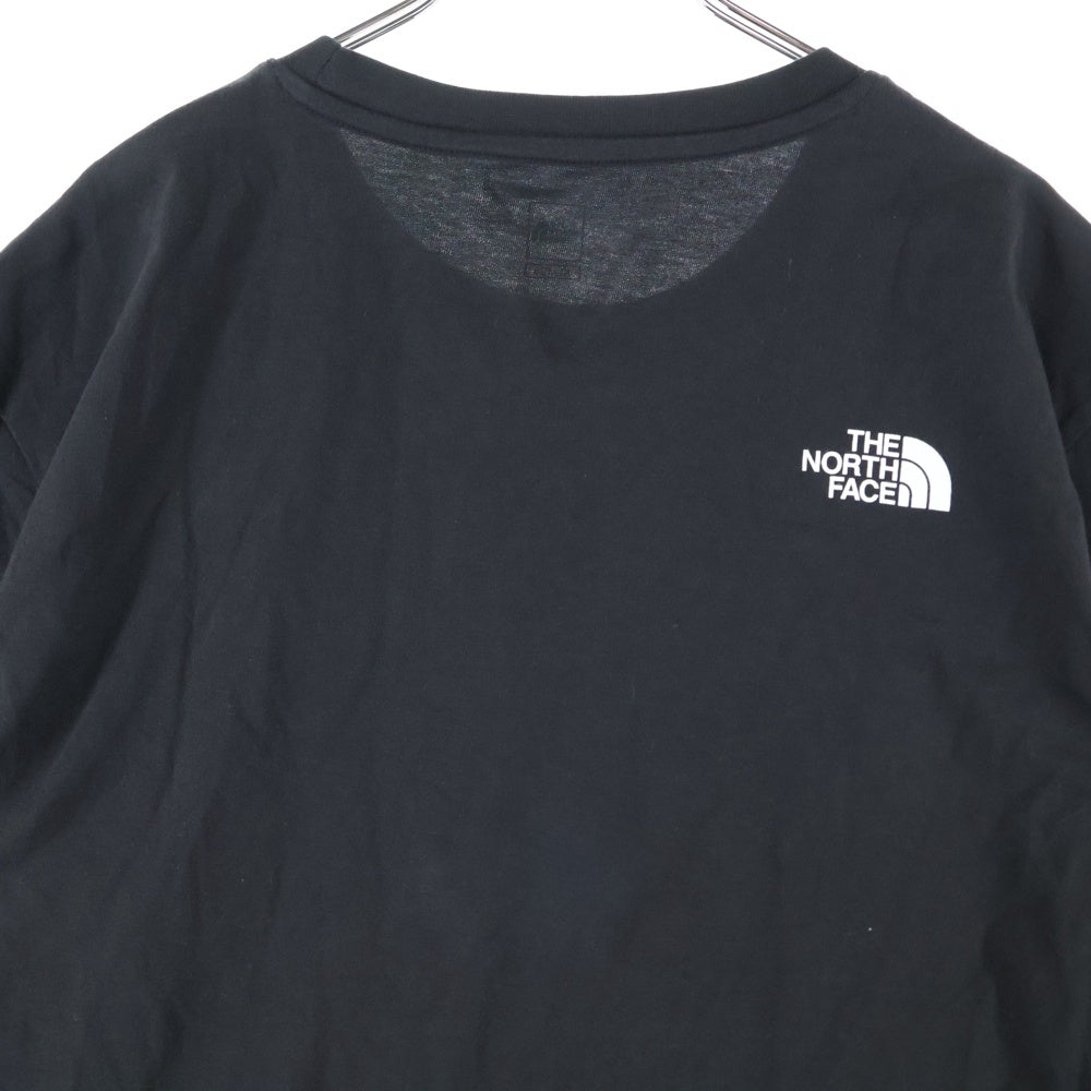 THE NORTH FACE(ザノースフェイス) 両面ロゴプリント クルーネック 半袖Tシャツ カットソー ブラック NT7UP47A