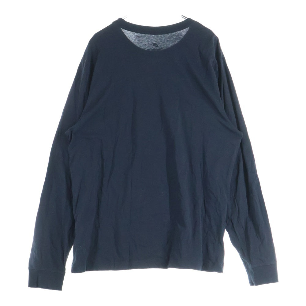 NIKE(ナイキ) ロゴ刺繍 コットン クルーネック 長袖Tシャツ カットソー ブラック AR5194-010