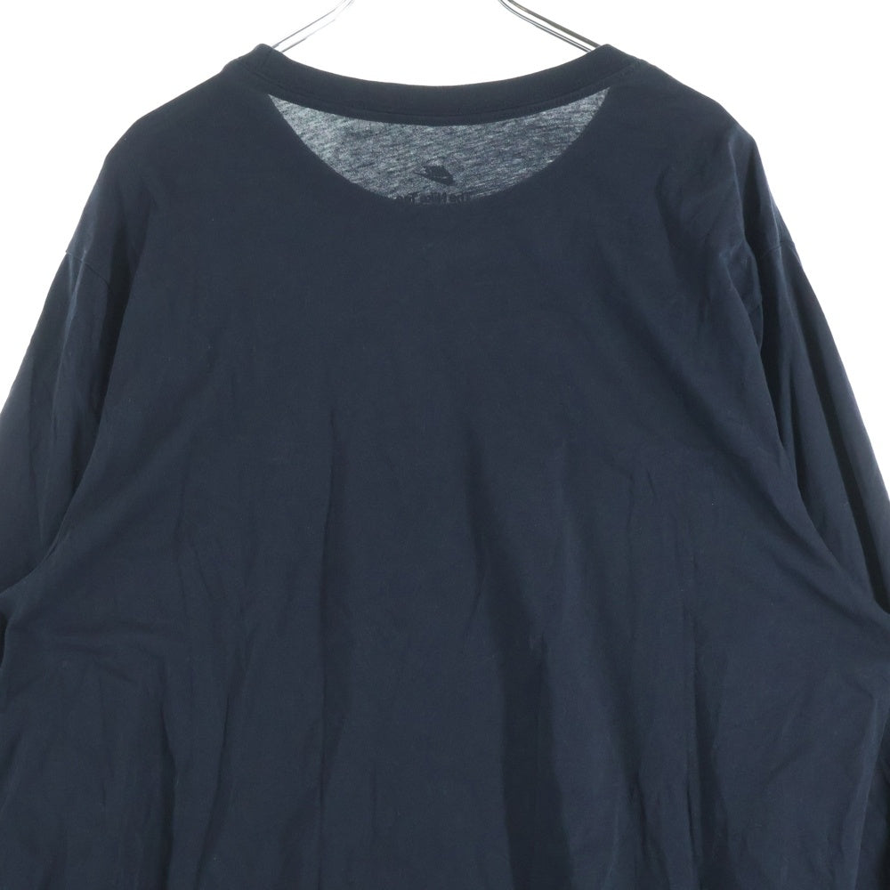 NIKE(ナイキ) ロゴ刺繍 コットン クルーネック 長袖Tシャツ カットソー ブラック AR5194-010