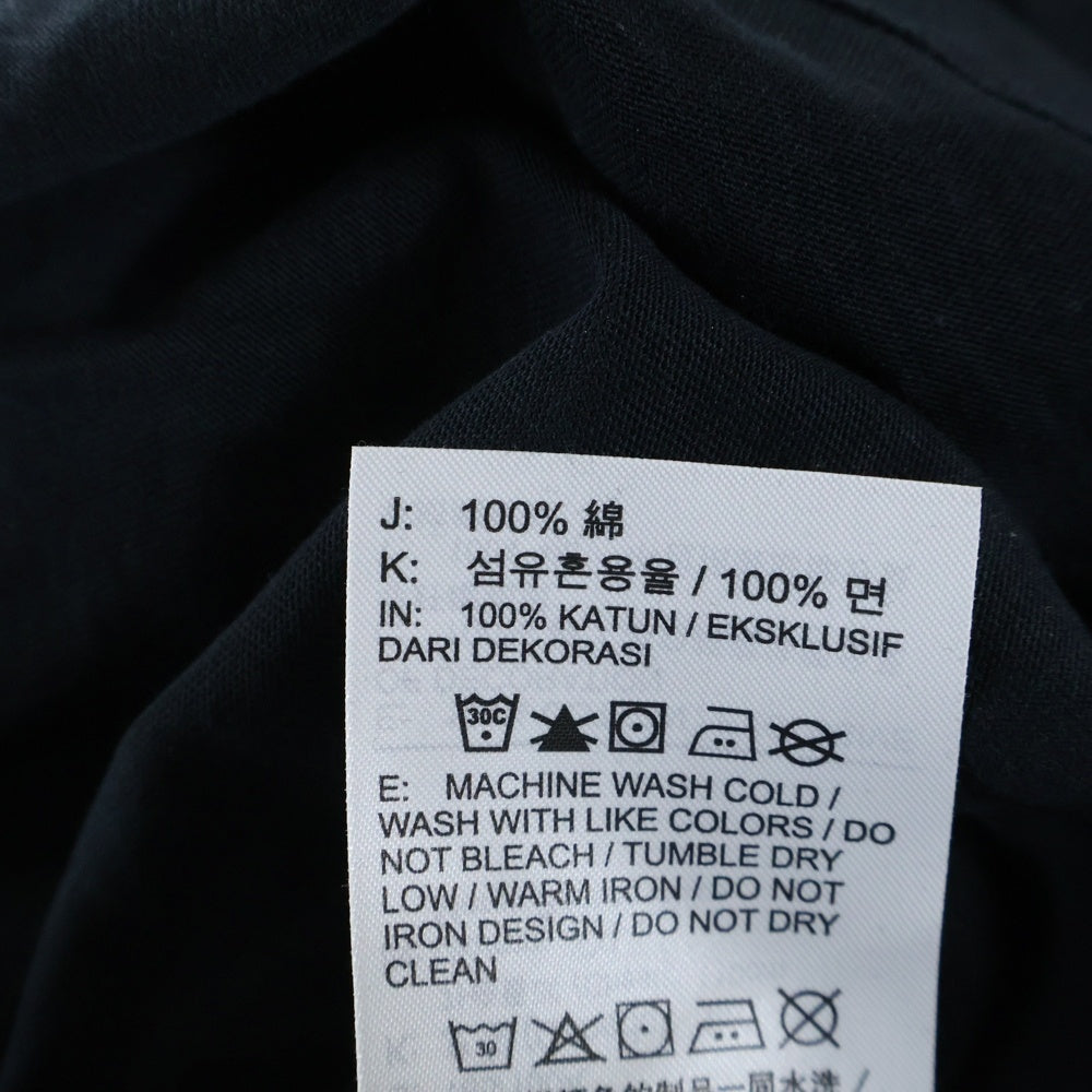 NIKE(ナイキ) ロゴ刺繍 コットン クルーネック 長袖Tシャツ カットソー ブラック AR5194-010