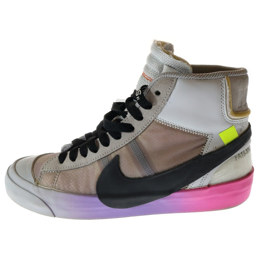 NIKE(ナイキ) ×BEANIESERENA WILLIAMS ×OFF WHITE BLAZER QUEEN セレーナウィリアムズ オフホワイト ミッドカットスニーカー レディース US6.0/24.0cm AA3832-002