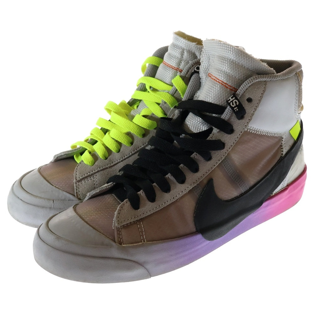 NIKE(ナイキ) ×BEANIESERENA WILLIAMS ×OFF WHITE BLAZER QUEEN セレーナウィリアムズ オフホワイト ミッドカットスニーカー レディース US6.0/24.0cm AA3832-002
