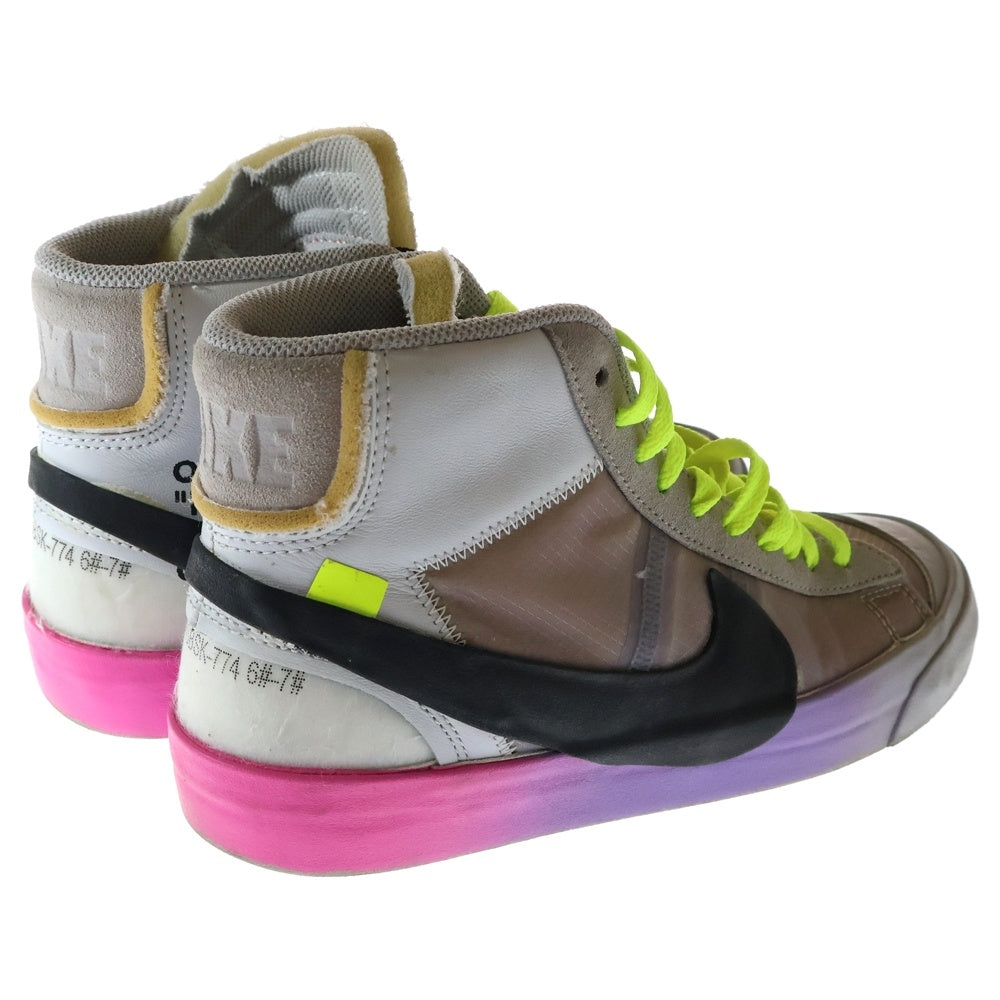 NIKE(ナイキ) ×BEANIESERENA WILLIAMS ×OFF WHITE BLAZER QUEEN セレーナウィリアムズ オフホワイト ミッドカットスニーカー レディース US6.0/24.0cm AA3832-002