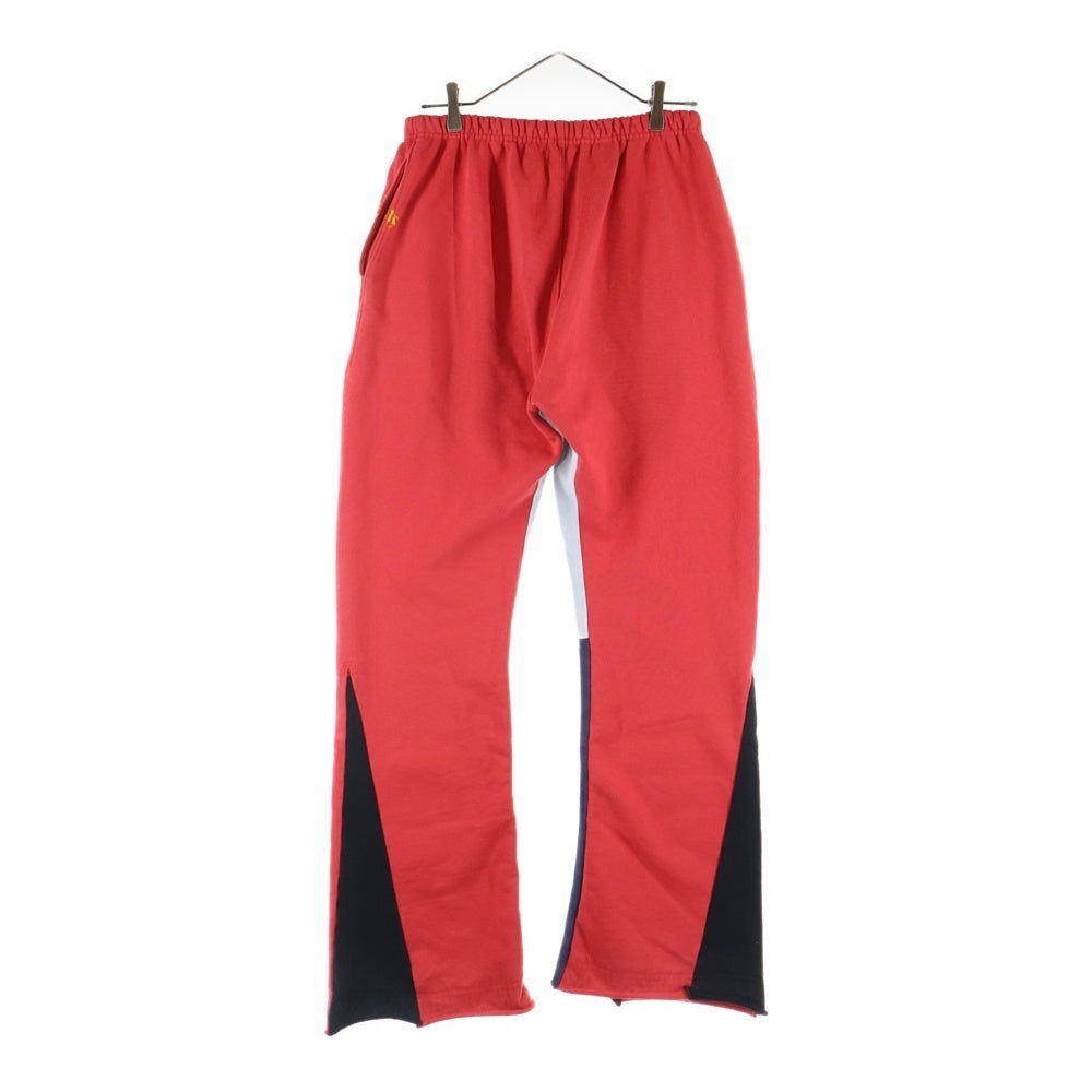 GALLERY DEPT.(ギャラリーデプト) GD LOGO PAINTED FLARE SWEAT PANTS ロゴプリント ペイント加工 フレアスウェットパンツ レッド