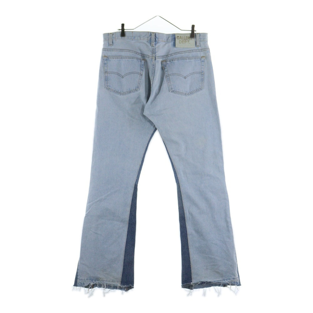 GALLERY DEPT.(ギャラリーデプト) 90210 LA FLARE JEANS ラ フレア 再構築デニムボタンフライ ダメージ加工フレアロングデニムパンツ インディゴ