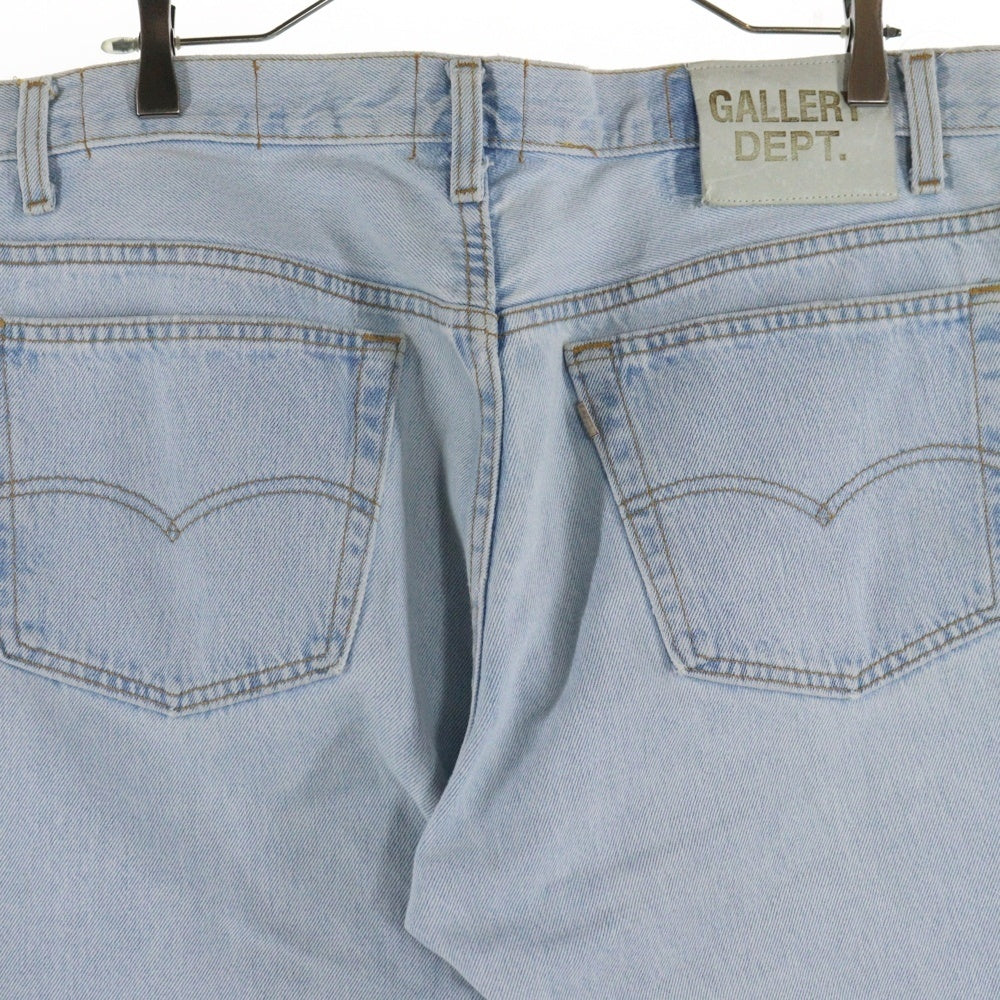GALLERY DEPT.(ギャラリーデプト) 90210 LA FLARE JEANS ラ フレア 再構築デニムボタンフライ ダメージ加工フレアロングデニムパンツ インディゴ