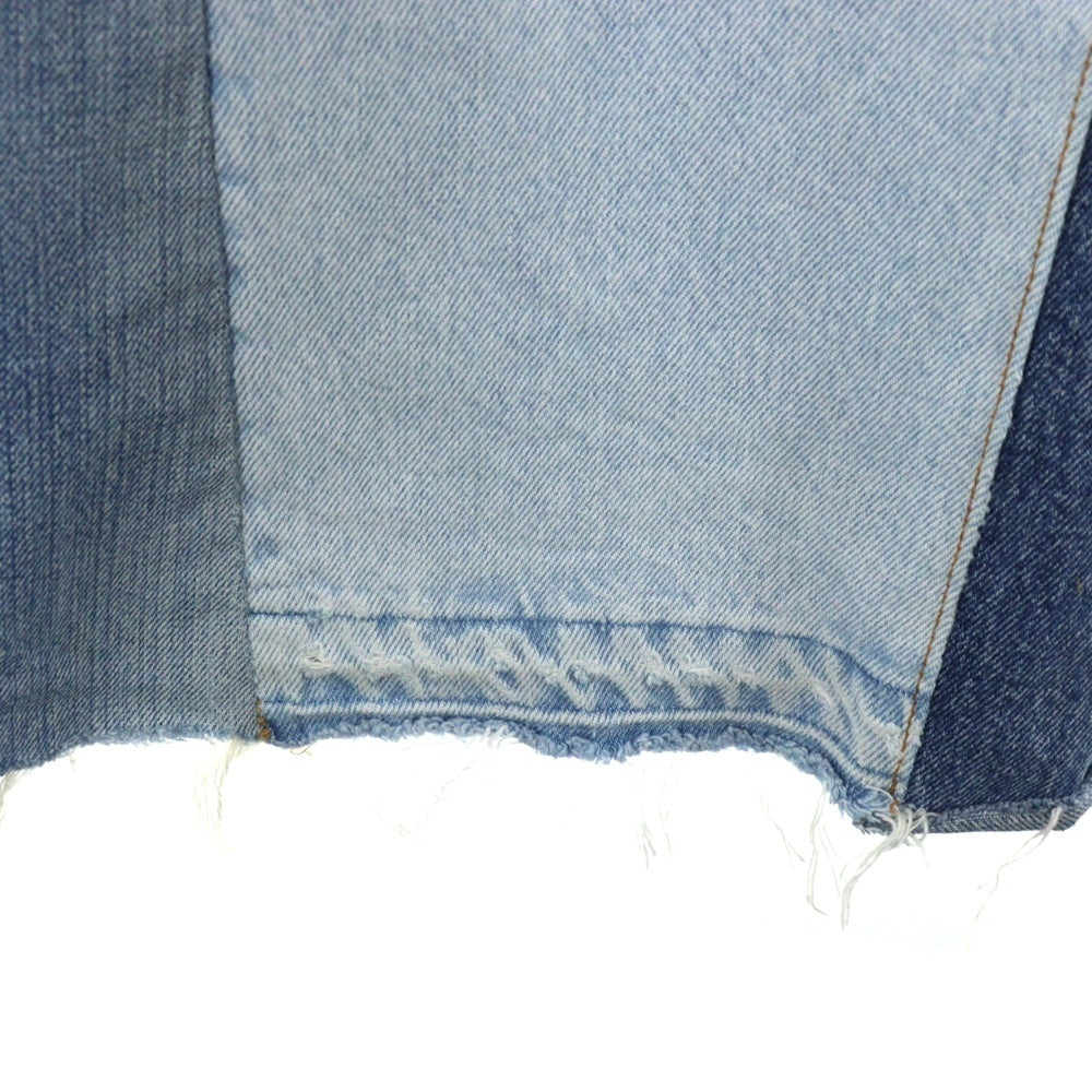 GALLERY DEPT.(ギャラリーデプト) 90210 LA FLARE JEANS ラ フレア 再構築デニムボタンフライ ダメージ加工フレアロングデニムパンツ インディゴ