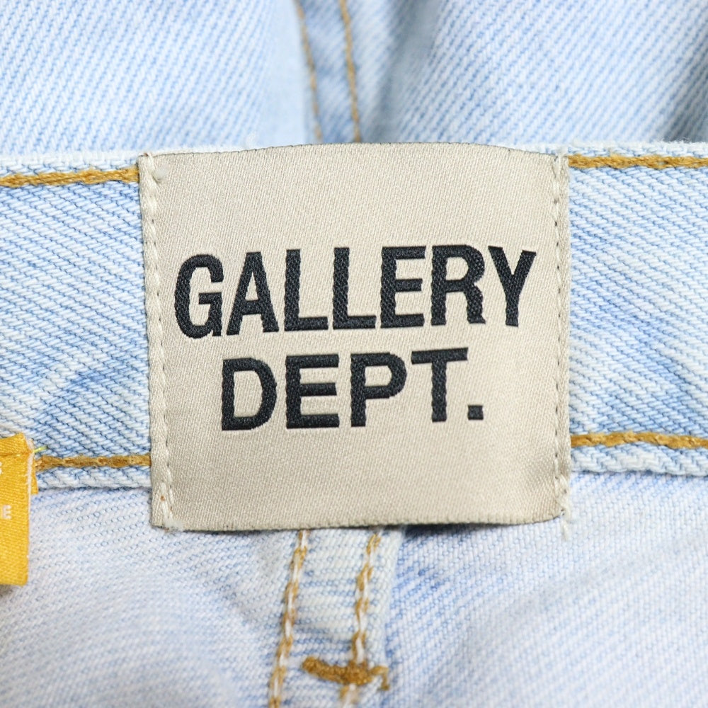 GALLERY DEPT.(ギャラリーデプト) 90210 LA FLARE JEANS ラ フレア 再構築デニムボタンフライ ダメージ加工フレアロングデニムパンツ インディゴ