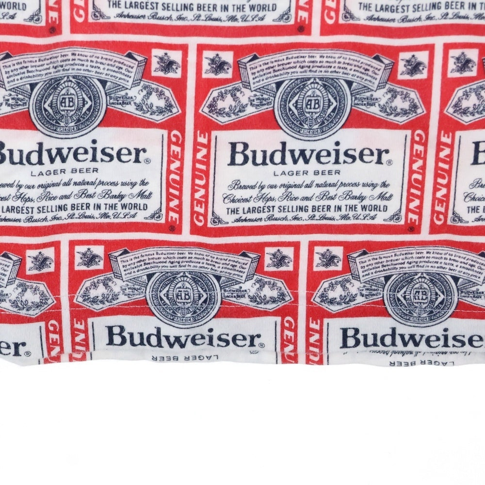 SUPREME(シュプリーム) 09SS Budweiser Tank Top バドワイザー 総柄 コットン タンクトップ ノースリーブ カットソー ホワイト/レッド