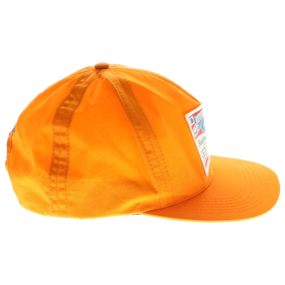 SUPREME(シュプリーム) 09SS Budweiser 6 Panel Cap バドワイザー ロゴパッチ 6パネル ベースボールキャップ オレンジ