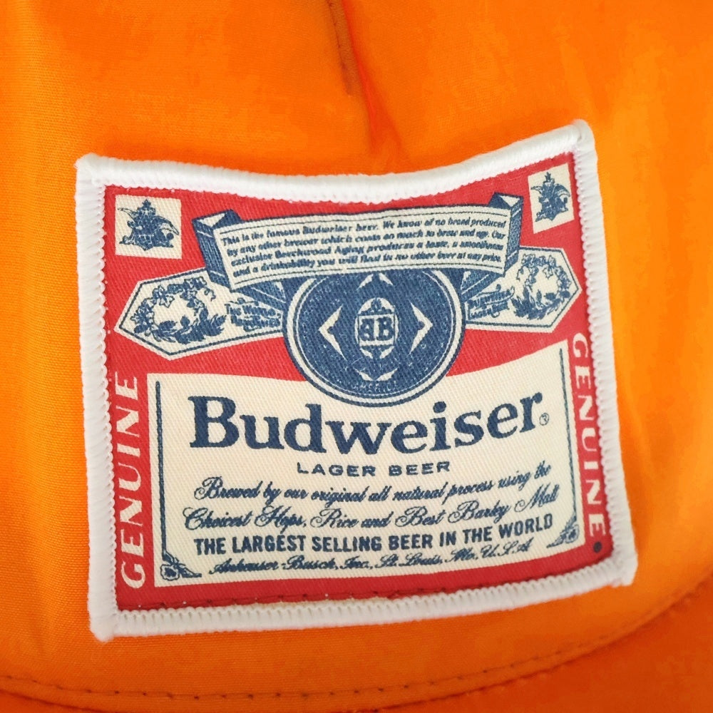SUPREME(シュプリーム) 09SS Budweiser 6 Panel Cap バドワイザー ロゴパッチ 6パネル ベースボールキャップ オレンジ