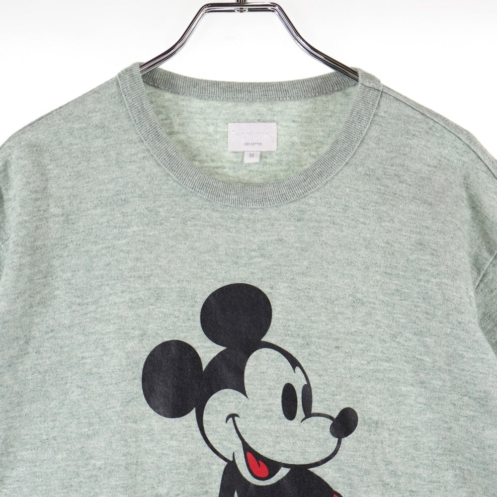 SUPREME(シュプリーム) 09AW ×Disney Mickey Mouse Tee ディズニー ミッキーマウス クルーネック コットン 半袖Tシャツ カットソー グリーン