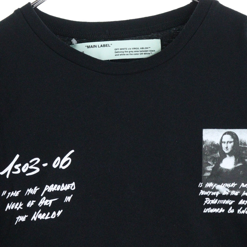 OFF-WHITE(オフホワイト) 19SS MONNALISA S S OVER TEE モナリザ バックプリント オーバーサイズ半袖Tシャツ カットソー ブラック OMAA038S19185005