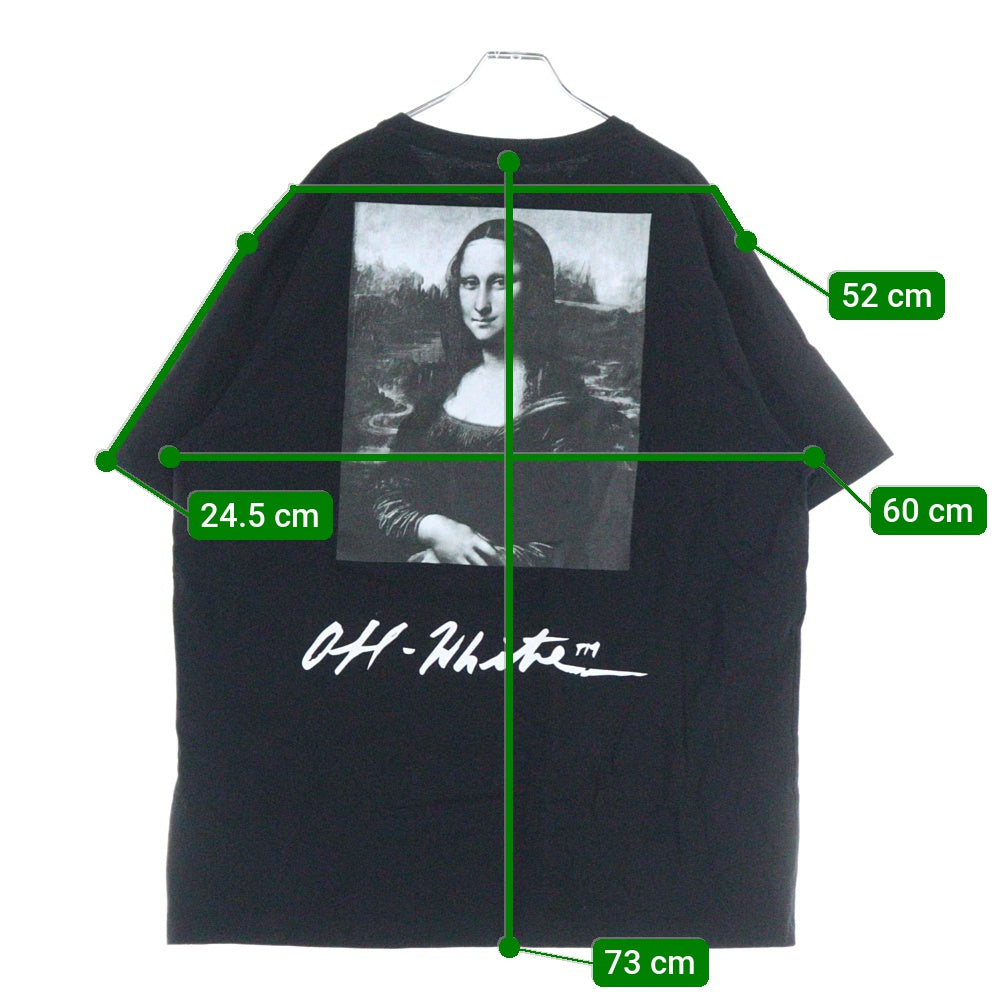 OFF-WHITE(オフホワイト) 19SS MONNALISA S S OVER TEE モナリザ バックプリント オーバーサイズ半袖Tシャツ カットソー ブラック OMAA038S19185005
