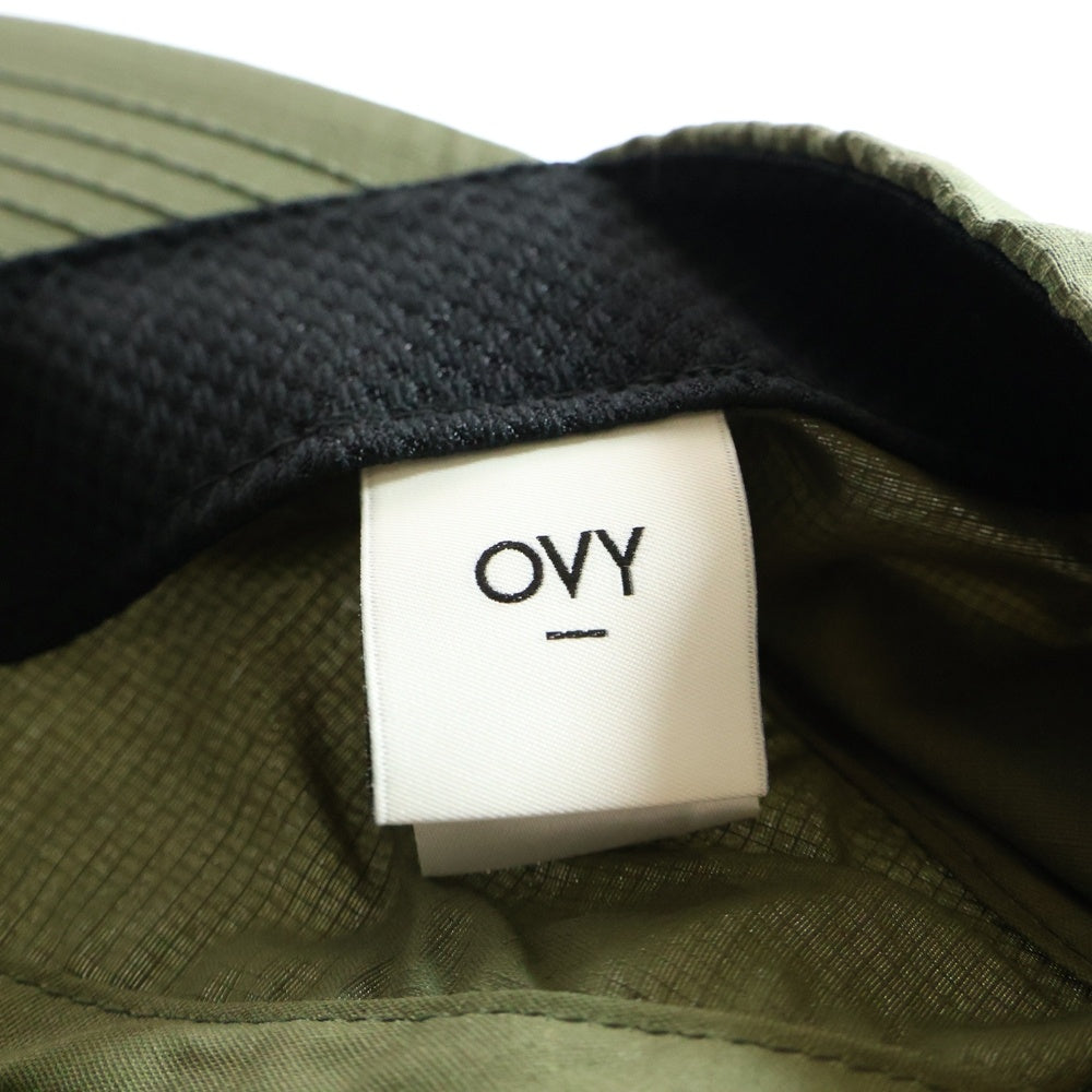 NO BRAND(ノーブランド) OVY Nylon Rip Stop Shirring 6Panel Cap オヴィー ナイロンリップストップ ジェットキャップ 帽子 カーキ
