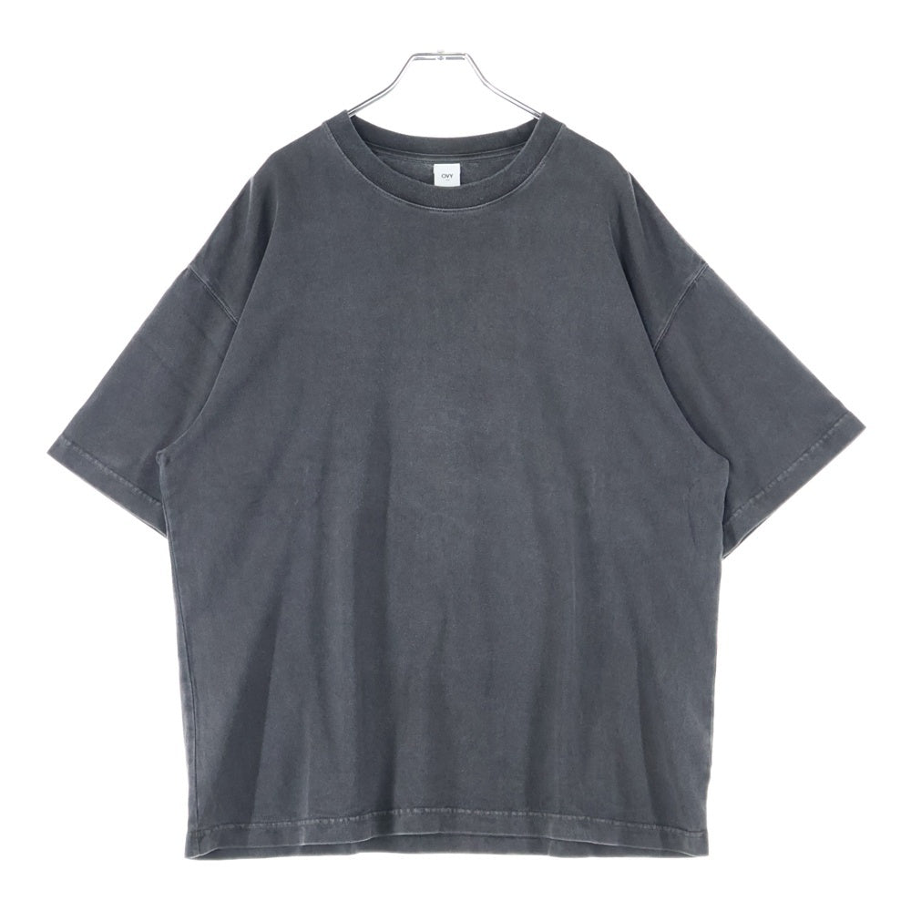 NO BRAND(ノーブランド) OVY Pigment Dyed Relax Fit T-shirts オヴィー ピグメントダイリラックスフィット 半袖Tシャツ カットソー ブラック