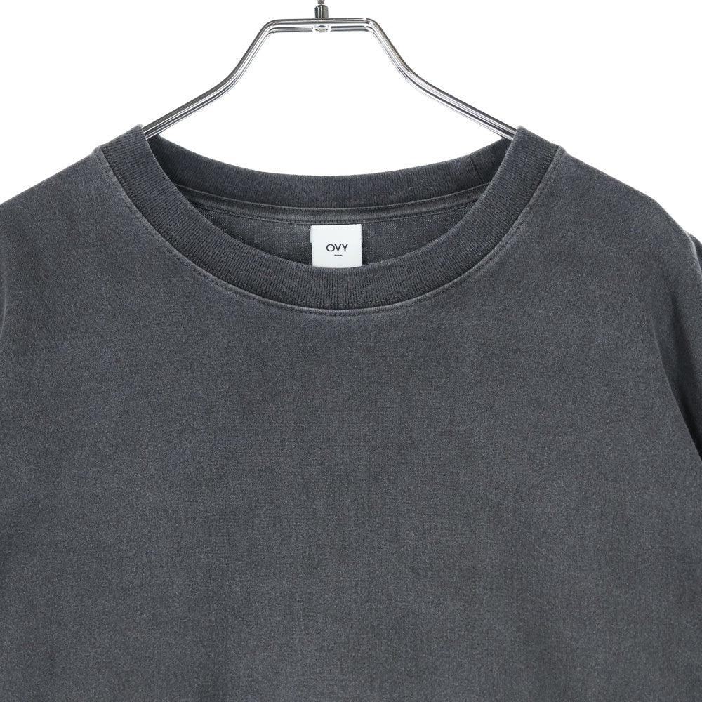 NO BRAND(ノーブランド) OVY Pigment Dyed Relax Fit T-shirts オヴィー ピグメントダイリラックスフィット 半袖Tシャツ カットソー ブラック