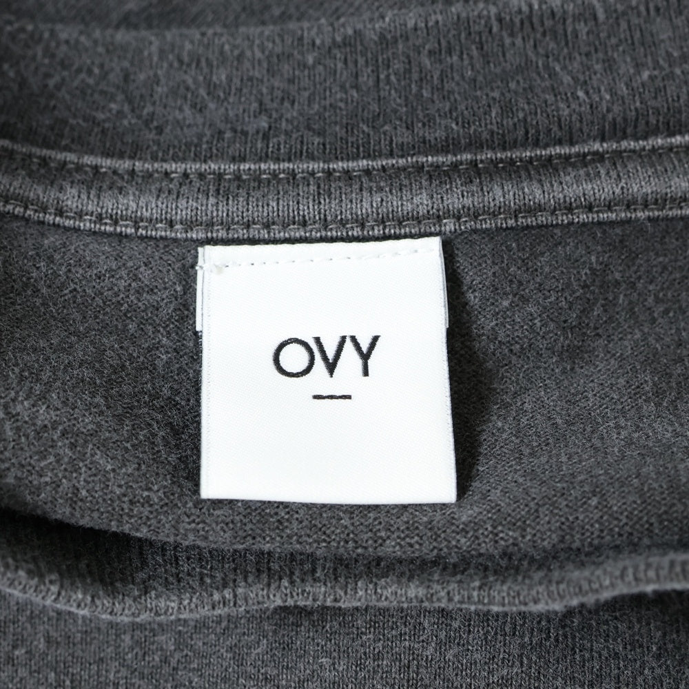 NO BRAND(ノーブランド) OVY Pigment Dyed Relax Fit T-shirts オヴィー ピグメントダイリラックスフィット 半袖Tシャツ カットソー ブラック