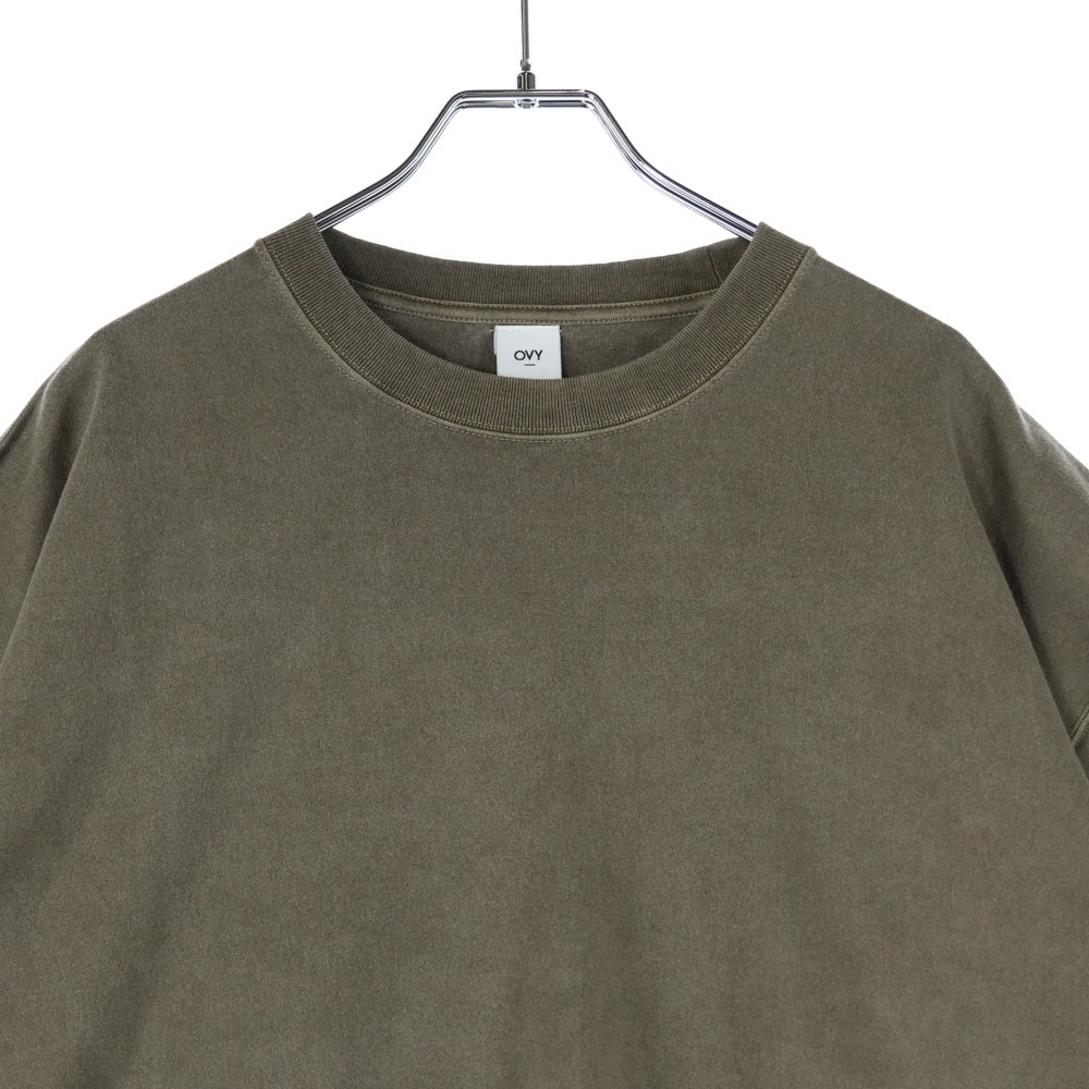 OVY(オヴィー) Pigment Dyed Relax Fit T-shirts オヴィー ピグメントダイリラックスフィット 半袖Tシャツ カットソー ブラウン