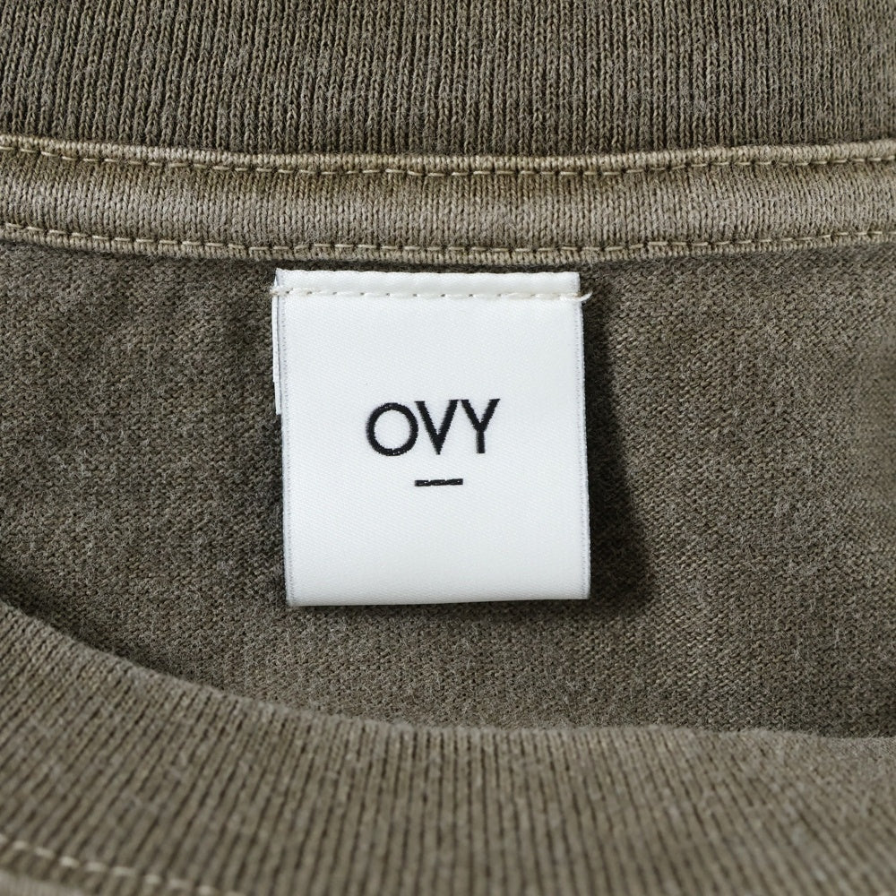 OVY(オヴィー) Pigment Dyed Relax Fit T-shirts オヴィー ピグメントダイリラックスフィット 半袖Tシャツ カットソー ブラウン