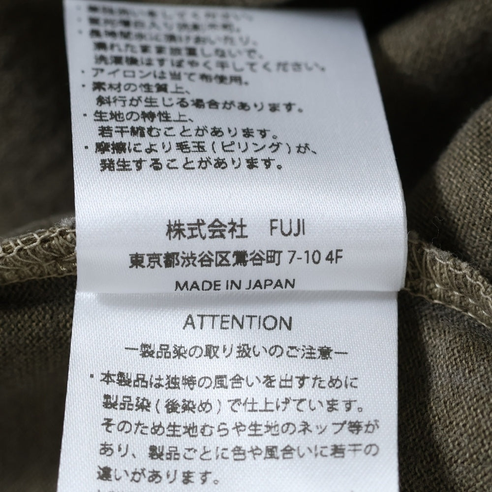OVY(オヴィー) Pigment Dyed Relax Fit T-shirts オヴィー ピグメントダイリラックスフィット 半袖Tシャツ カットソー ブラウン