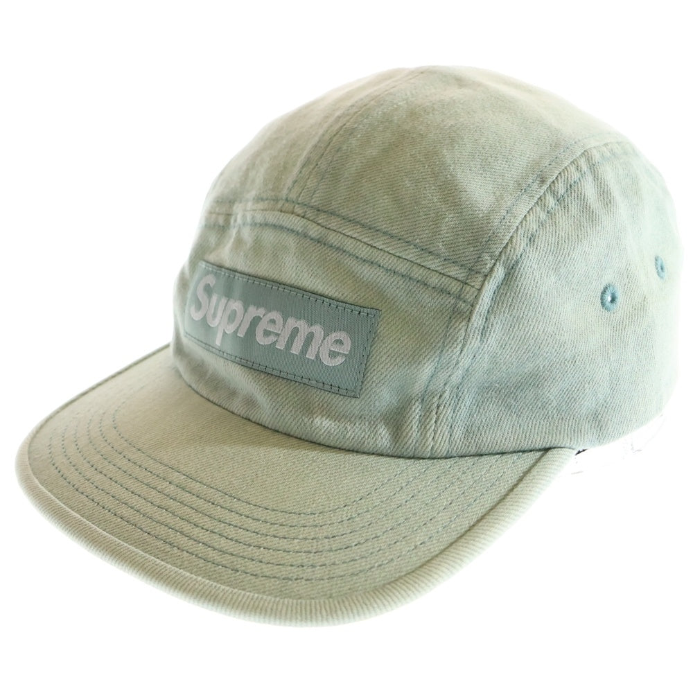SUPREME(シュプリーム) 24SS Denim Camp Cap デニム ボックスロゴ キャンプキャップ 帽子 インディゴ
