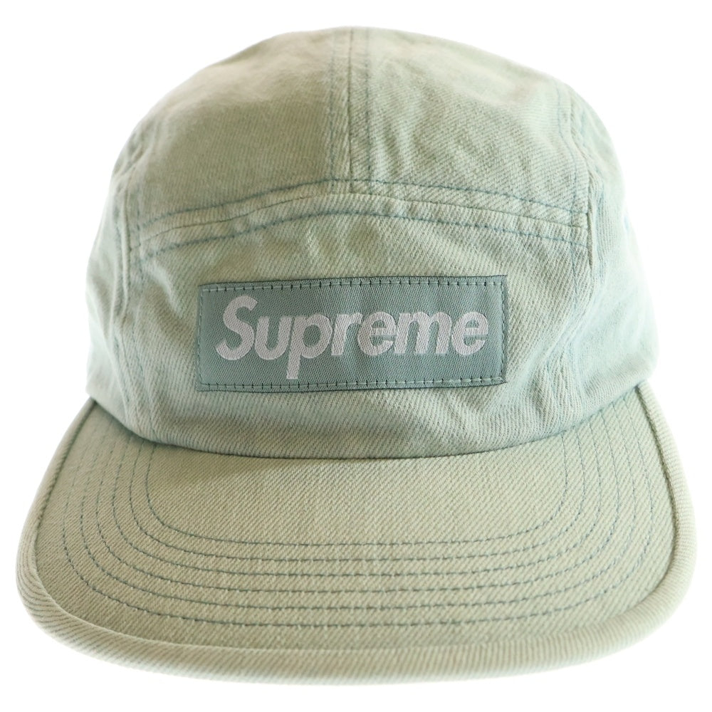 SUPREME(シュプリーム) 24SS Denim Camp Cap デニム ボックスロゴ キャンプキャップ 帽子 インディゴ