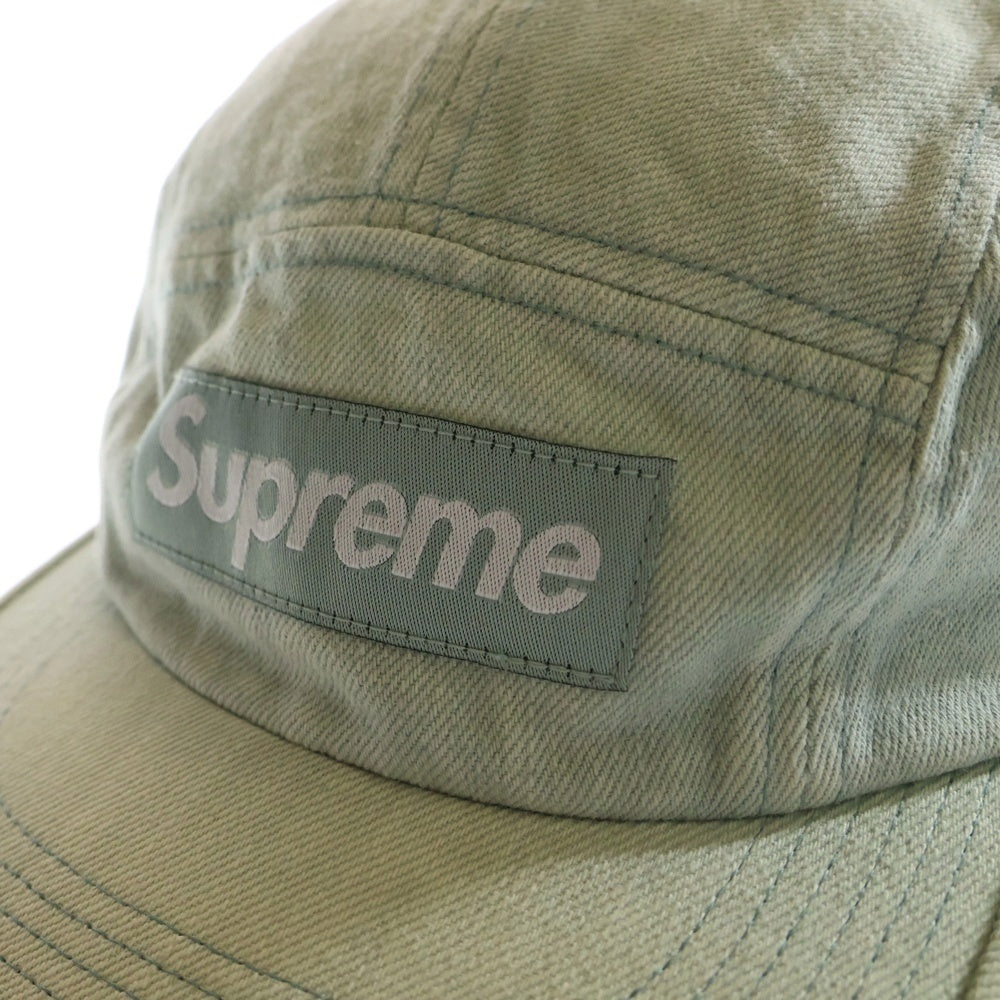 SUPREME(シュプリーム) 24SS Denim Camp Cap デニム ボックスロゴ キャンプキャップ 帽子 インディゴ