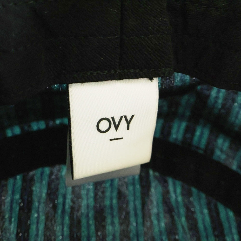 NO BRAND(ノーブランド) OVY Cotton Nylon Water-Repellent Bucket Hat オヴィー コットンナイロン チェック バケットハット 帽子 グリーン/ブラック
