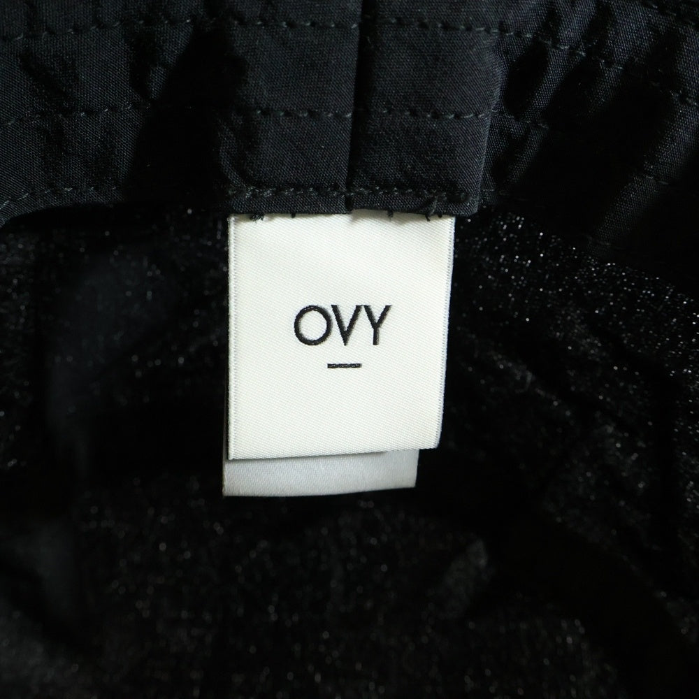 NO BRAND(ノーブランド) OVY Cotton Nylon Water-Repellent Bucket Hat オヴィー コットンナイロン バケットハット 帽子 ブラック