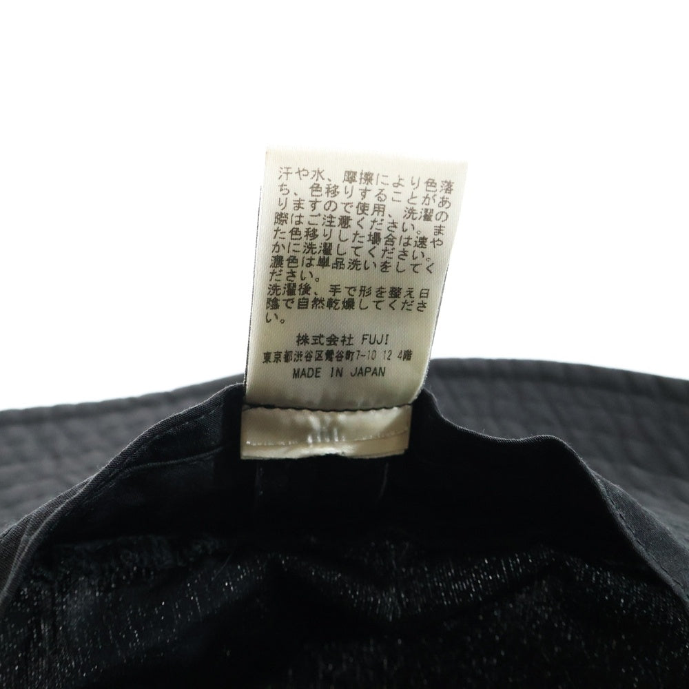 NO BRAND(ノーブランド) OVY Cotton Nylon Water-Repellent Bucket Hat オヴィー コットンナイロン バケットハット 帽子 ブラック