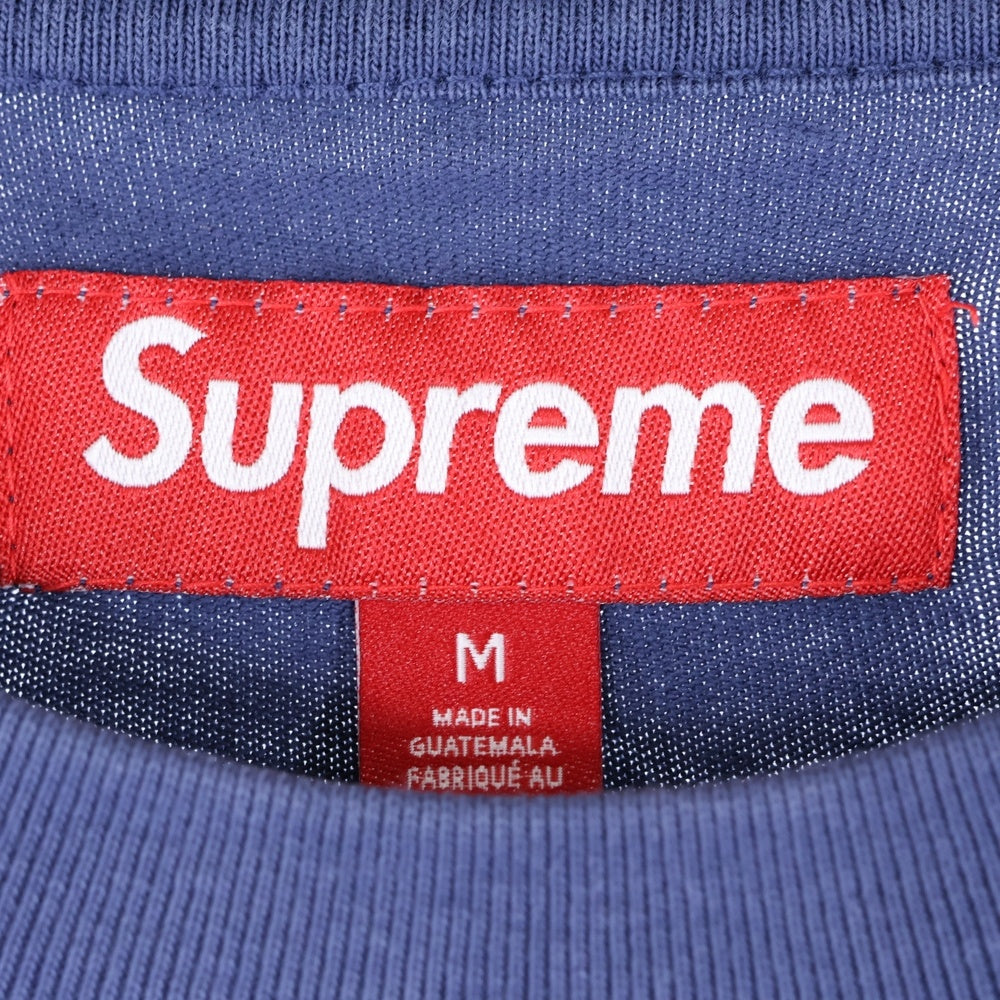 SUPREME(シュプリーム) 25SS Warm Up Washed S/S Top ウォームアップ ウォッシュド 半袖Tシャツ カットソー ネイビー