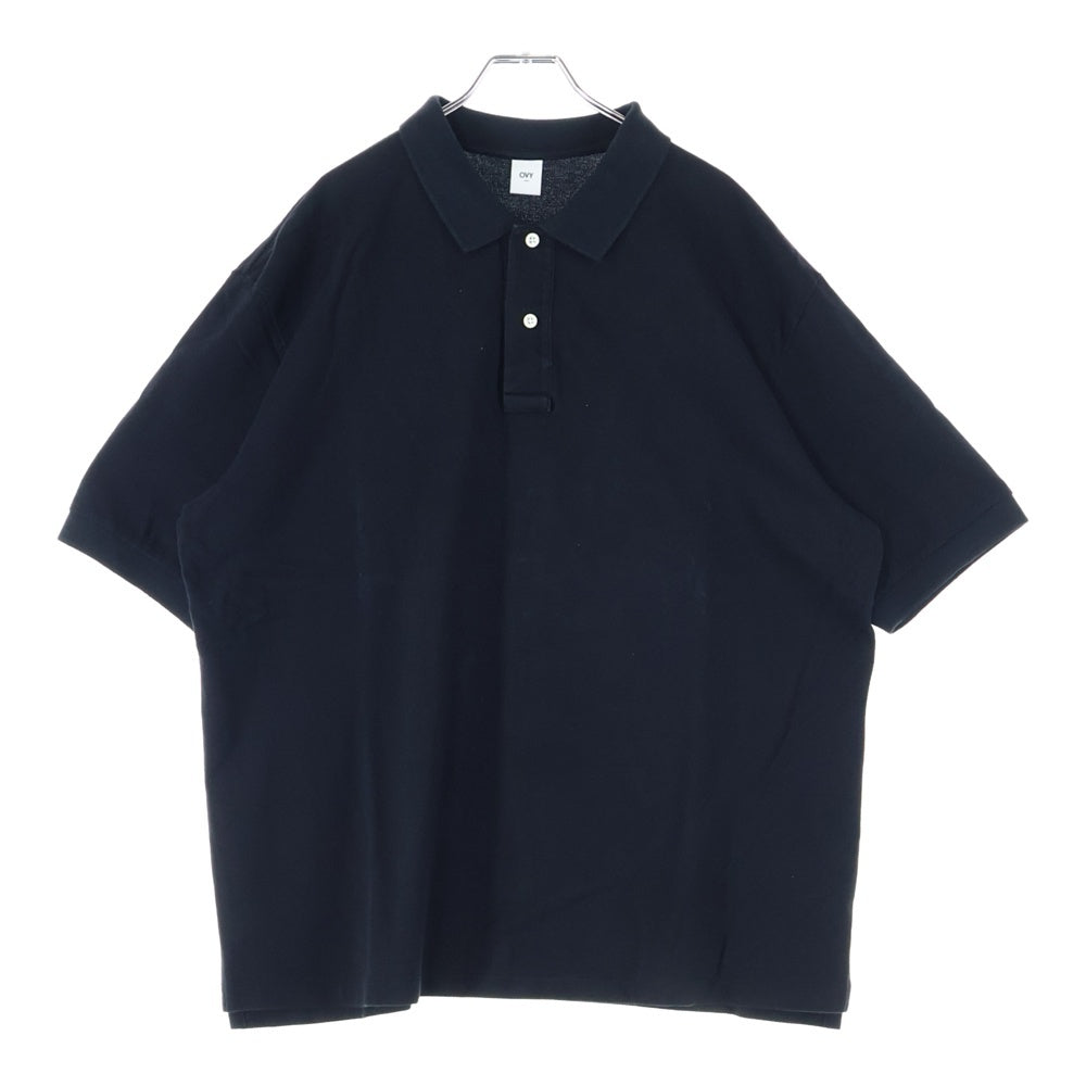 OVY(オヴィー) Standard Seed Stitch Polo オヴィー スタンダードシードステッチ 半袖ポロシャツ ブラック