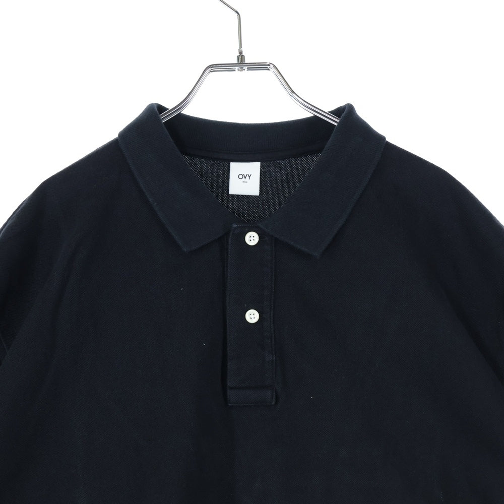 OVY(オヴィー) Standard Seed Stitch Polo オヴィー スタンダードシードステッチ 半袖ポロシャツ ブラック