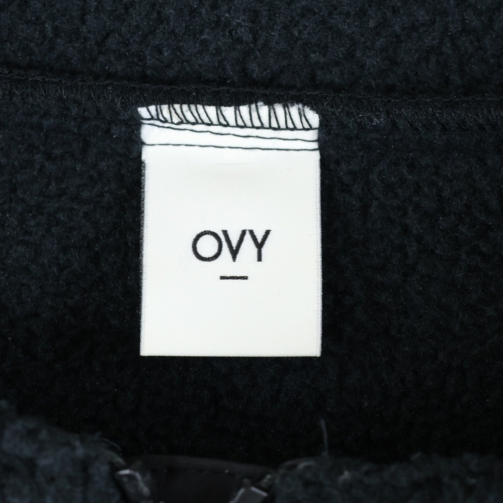 OVY(オヴィー) Boa Fleece Anorak Hoodie オヴィー ボアフリース アノラック プルオーバー フーディー パーカー ブラック