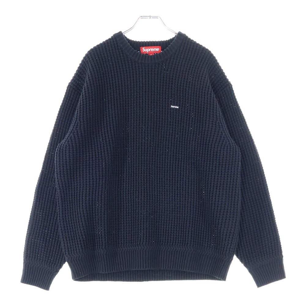 SUPREME(シュプリーム) 24AW Waffle Small Box Sweater ワッフル スモールボックス ニット スウェット ブラック