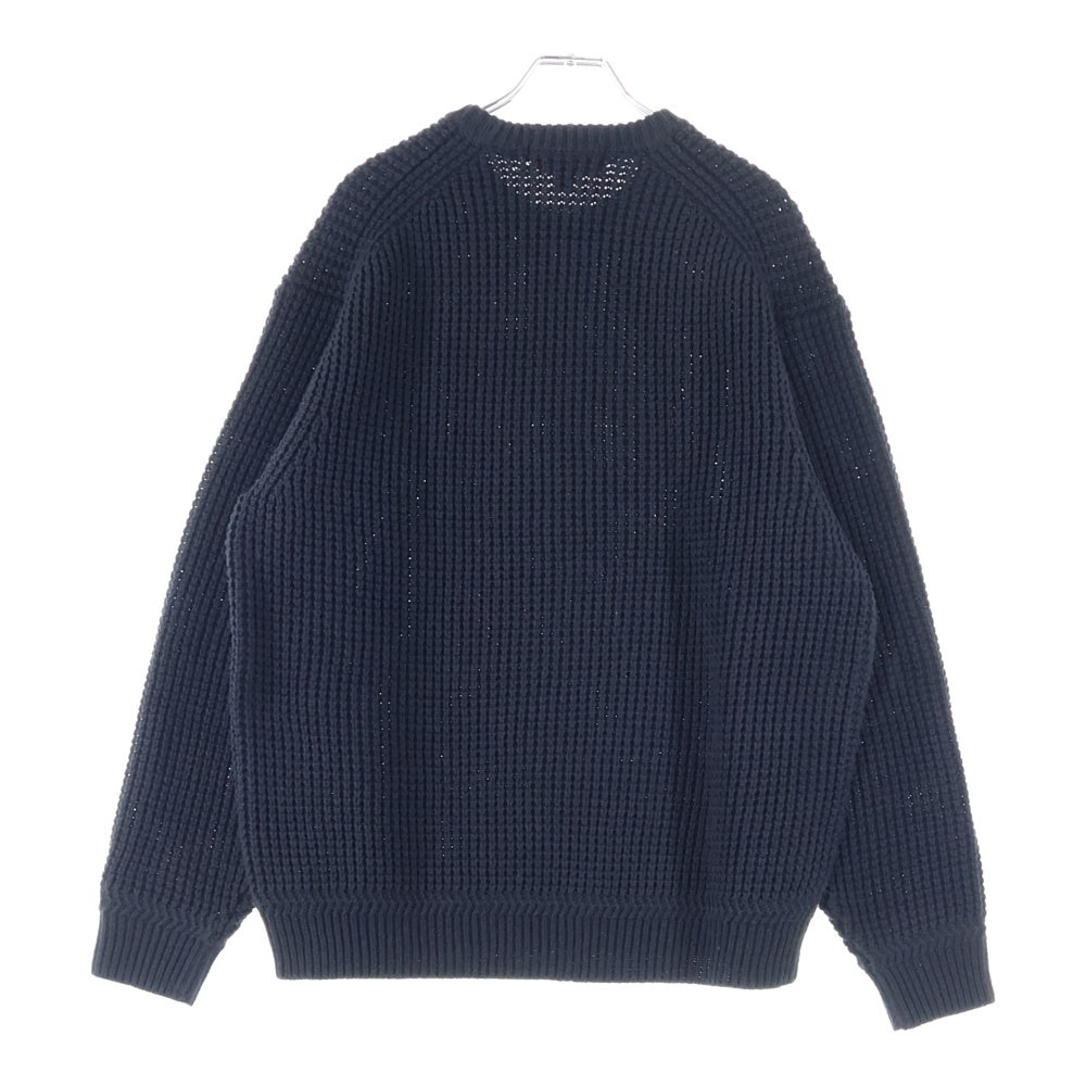 SUPREME(シュプリーム) 24AW Waffle Small Box Sweater ワッフル スモールボックス ニット スウェット ブラック