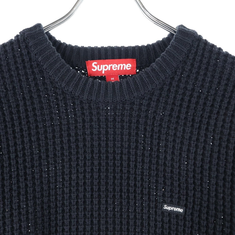 SUPREME(シュプリーム) 24AW Waffle Small Box Sweater ワッフル スモールボックス ニット スウェット ブラック