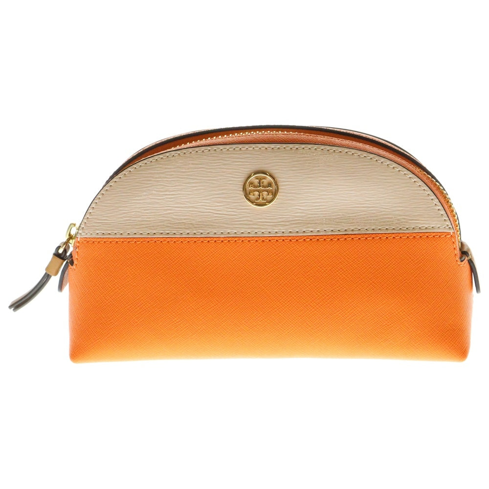 TORY BURCH(トリー バーチ) ロビンソン バイカラー メイクポーチ レディース オレンジ/ピンク