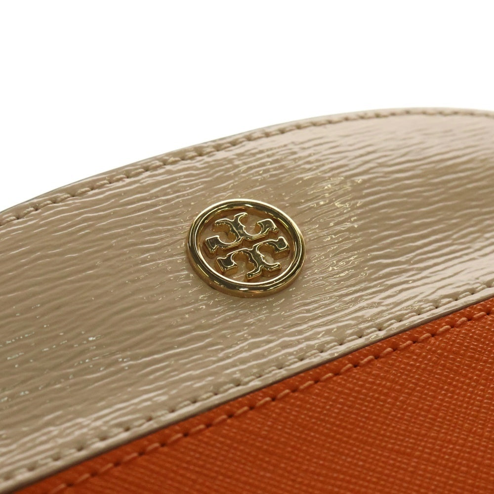 TORY BURCH(トリー バーチ) ロビンソン バイカラー メイクポーチ レディース オレンジ/ピンク