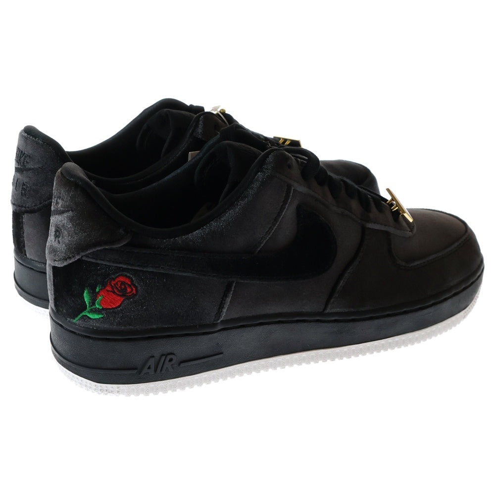 NIKE(ナイキ) AIR FORCE 1 LOW ROSE VELVET エア フォース 1 ローズ ベルベット ローカットスニーカー ブラック US9/27cm AH8462-003