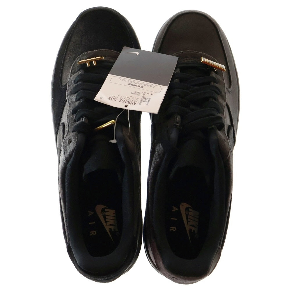 NIKE(ナイキ) AIR FORCE 1 LOW ROSE VELVET エア フォース 1 ローズ ベルベット ローカットスニーカー ブラック US9/27cm AH8462-003