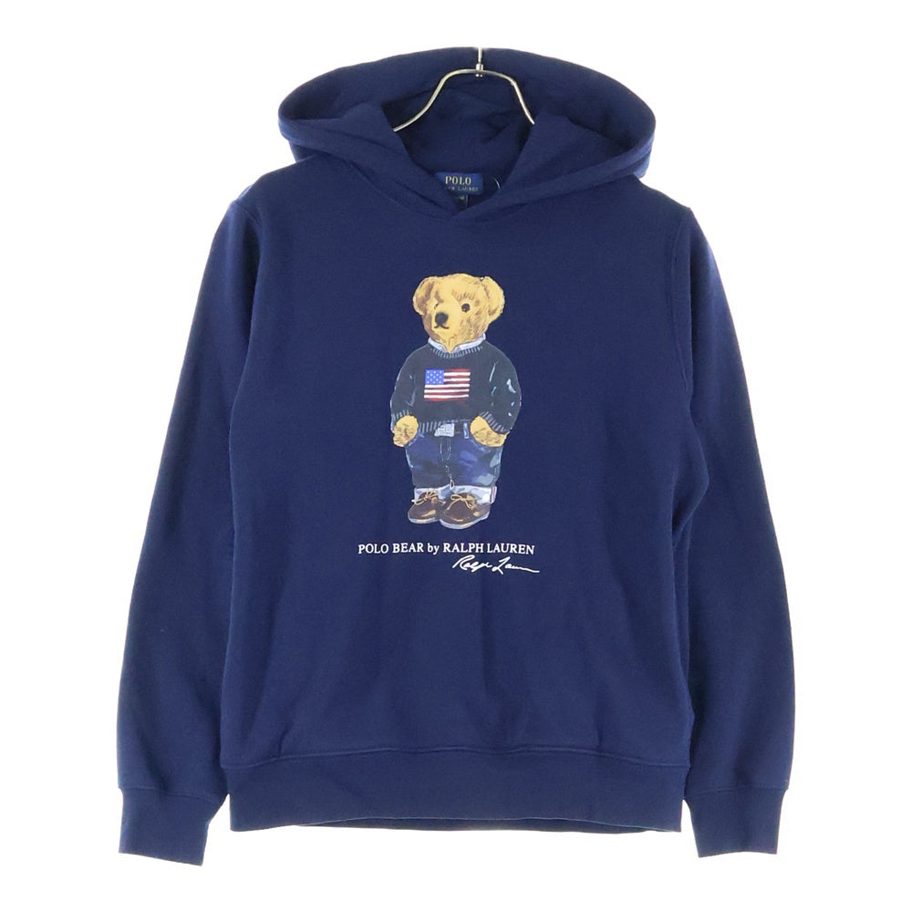 POLO RALPH LAUREN(ポロラルフローレン) Polo ベア フリースフーディ プルオーバースウェットパーカー キッズ レディース ブルー
